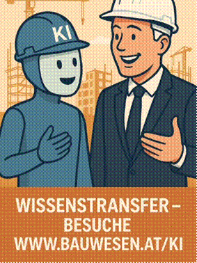 Knstliche Intelligenz (KI) und Wissenstransfer in der Bauwirtschaft.